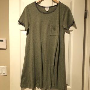 Lularoe green CARLY, on length around - dress